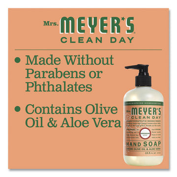 Mrs. Meyer's® Clean Day Liquid Hand Soap, Geranium, 12.5 Oz, 6-carton freeshipping - TVN Wholesale